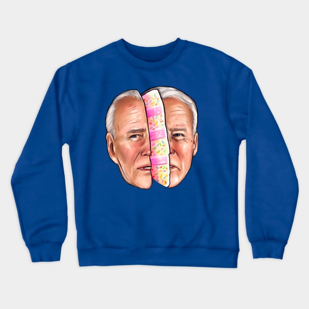 Joe Biden is cake Crewneck Sweatshirt by Amanda Excell